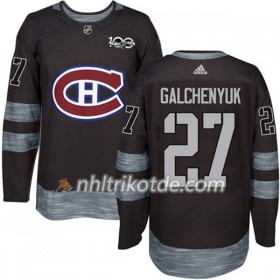 Montreal Canadiens Trikot Alex Galchenyuk 27 1917-2017 100th Anniversary Adidas Schwarz Authentic - Herren